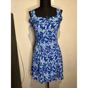Vintage Toi Du Monde Floral Cocktail Dress Summer Size 10